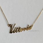 collana con nome in oro